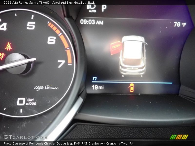 Anodized Blue Metallic / Black 2022 Alfa Romeo Stelvio Ti AWD