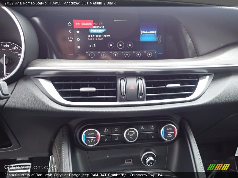 Anodized Blue Metallic / Black 2022 Alfa Romeo Stelvio Ti AWD