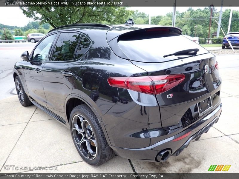 Vulcano Black Metallic / Black 2022 Alfa Romeo Stelvio Veloce AWD