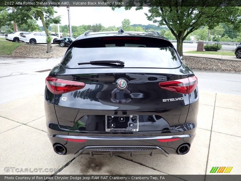 Vulcano Black Metallic / Black 2022 Alfa Romeo Stelvio Veloce AWD