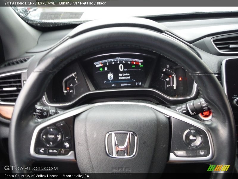 Lunar Silver Metallic / Black 2019 Honda CR-V EX-L AWD