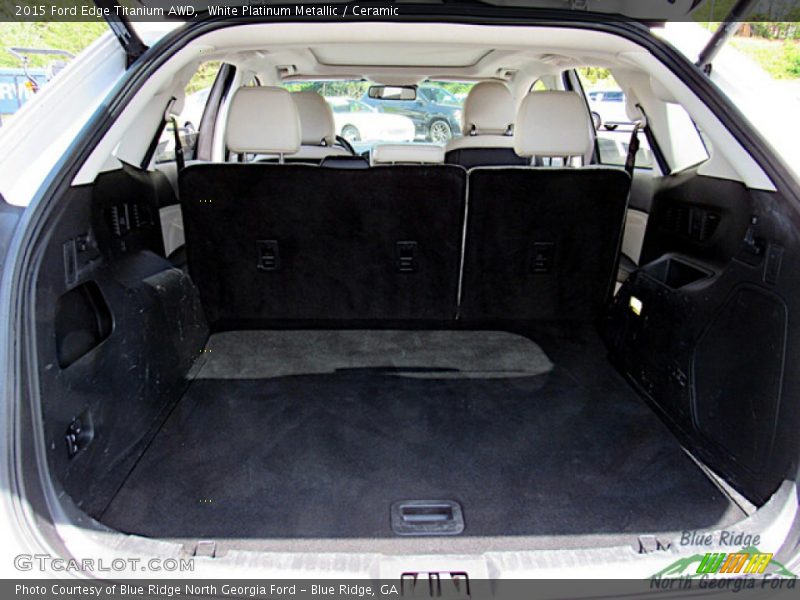 White Platinum Metallic / Ceramic 2015 Ford Edge Titanium AWD