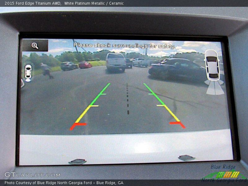 White Platinum Metallic / Ceramic 2015 Ford Edge Titanium AWD