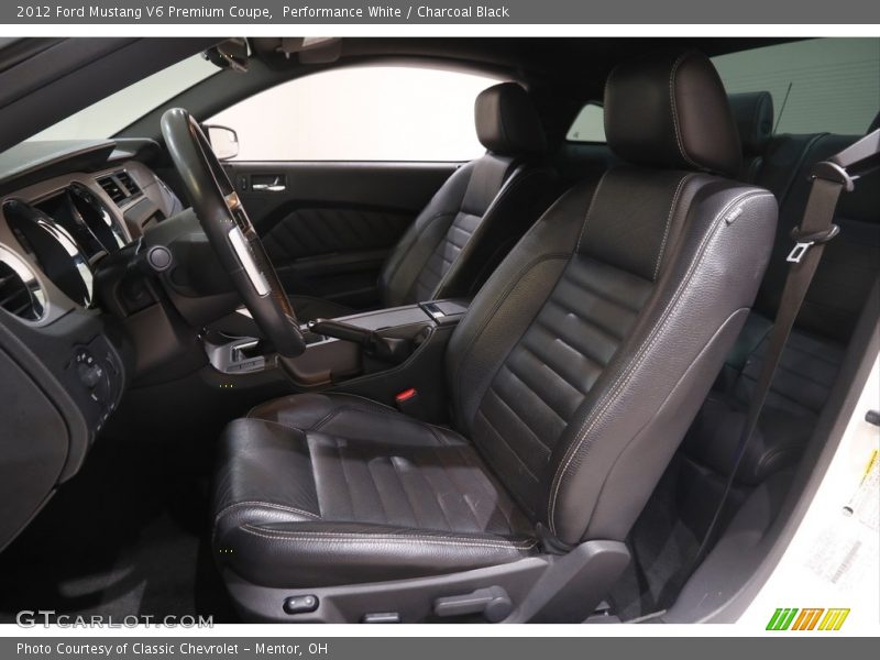 Performance White / Charcoal Black 2012 Ford Mustang V6 Premium Coupe