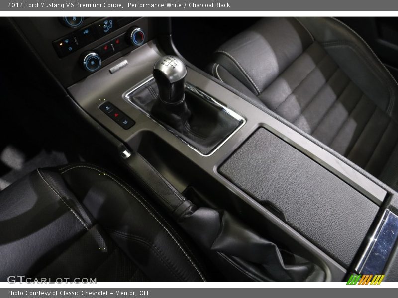 Performance White / Charcoal Black 2012 Ford Mustang V6 Premium Coupe