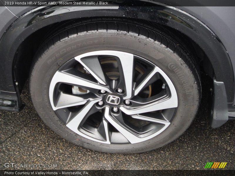Modern Steel Metallic / Black 2019 Honda HR-V Sport AWD