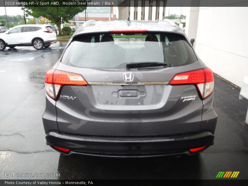 Modern Steel Metallic / Black 2019 Honda HR-V Sport AWD