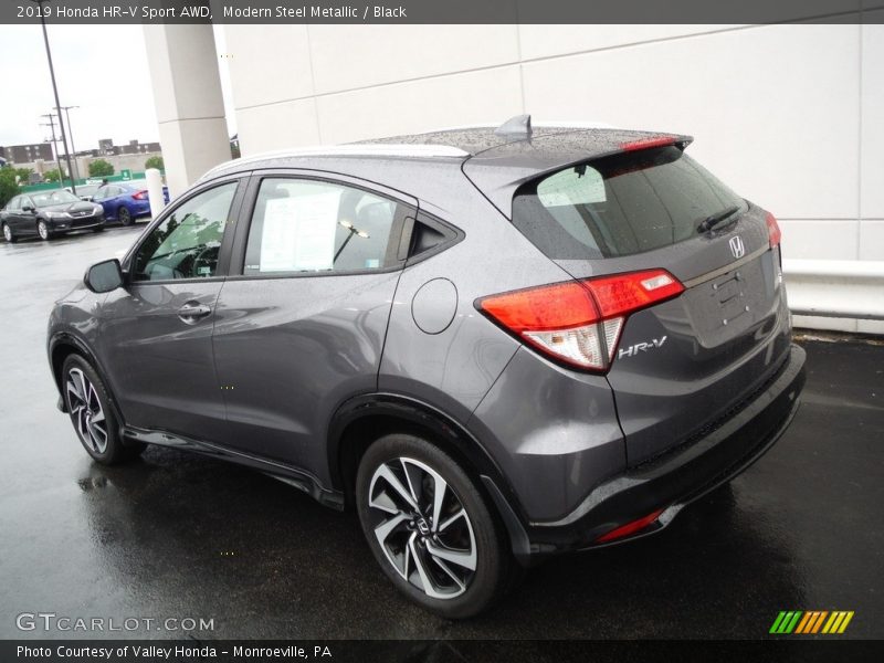 Modern Steel Metallic / Black 2019 Honda HR-V Sport AWD
