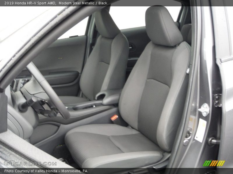 Modern Steel Metallic / Black 2019 Honda HR-V Sport AWD