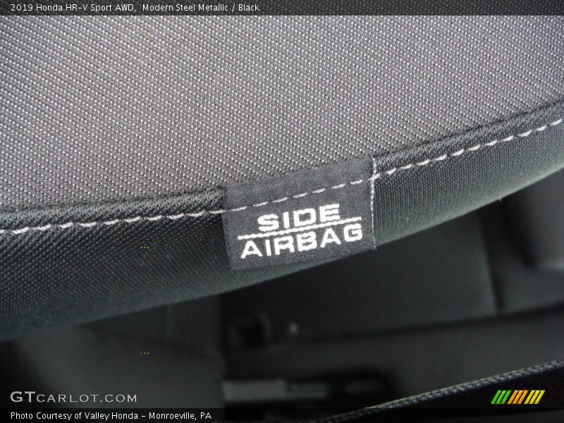 Modern Steel Metallic / Black 2019 Honda HR-V Sport AWD