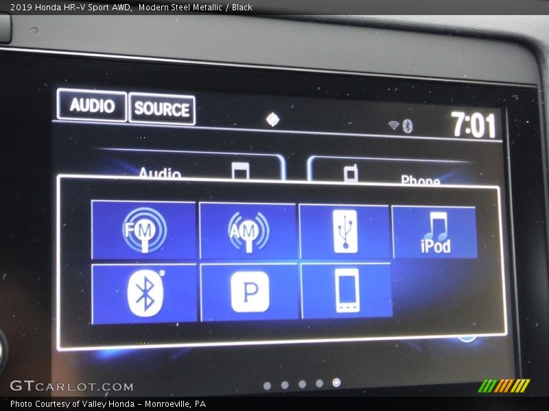 Modern Steel Metallic / Black 2019 Honda HR-V Sport AWD