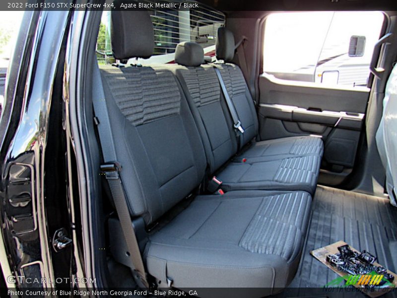 Agate Black Metallic / Black 2022 Ford F150 STX SuperCrew 4x4