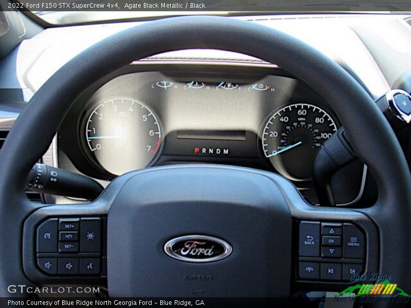 Agate Black Metallic / Black 2022 Ford F150 STX SuperCrew 4x4