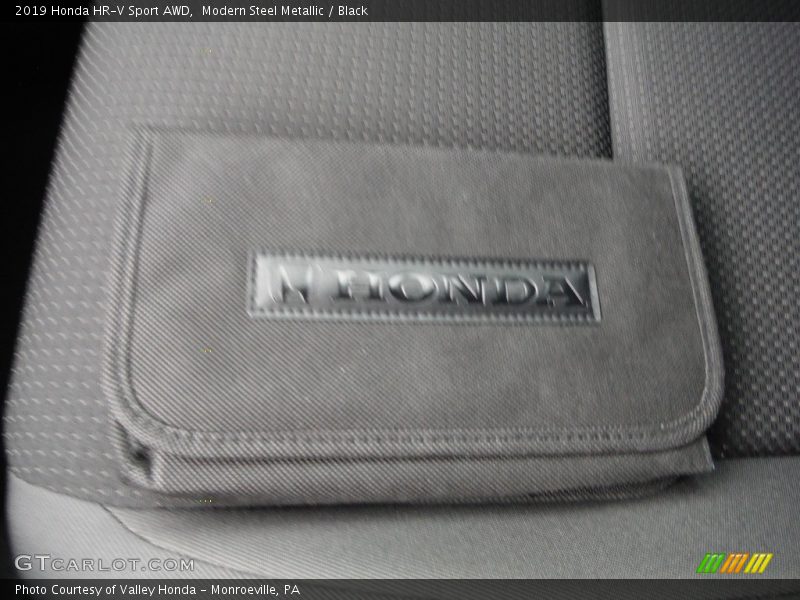 Modern Steel Metallic / Black 2019 Honda HR-V Sport AWD