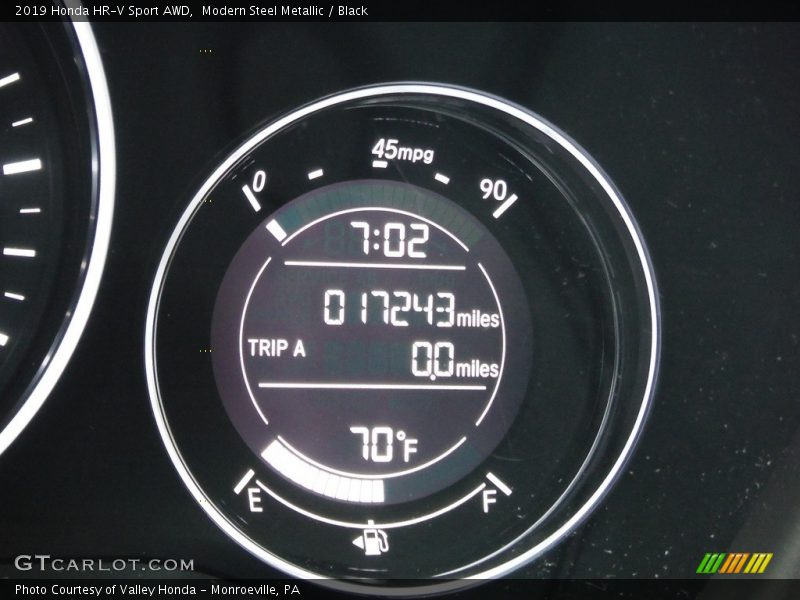 Modern Steel Metallic / Black 2019 Honda HR-V Sport AWD