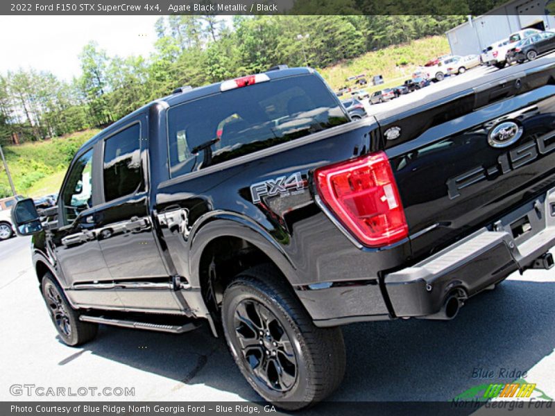 Agate Black Metallic / Black 2022 Ford F150 STX SuperCrew 4x4