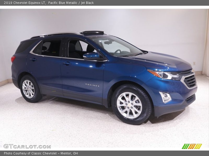 Pacific Blue Metallic / Jet Black 2019 Chevrolet Equinox LT