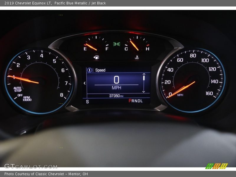 Pacific Blue Metallic / Jet Black 2019 Chevrolet Equinox LT