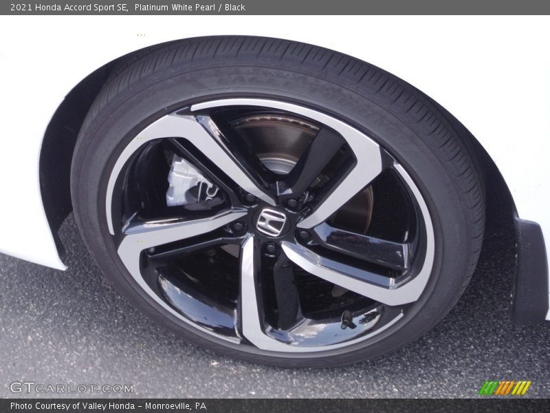 Platinum White Pearl / Black 2021 Honda Accord Sport SE