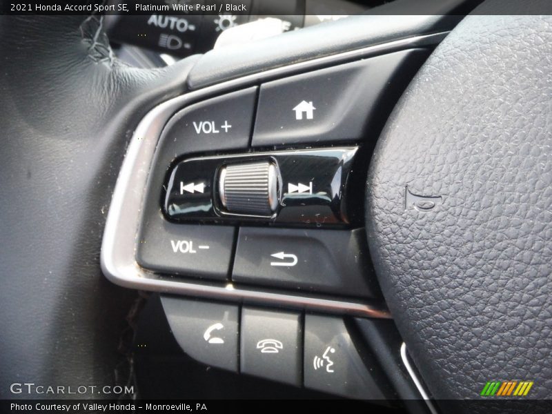 Platinum White Pearl / Black 2021 Honda Accord Sport SE
