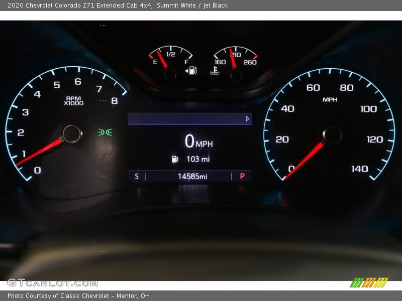 Summit White / Jet Black 2020 Chevrolet Colorado Z71 Extended Cab 4x4