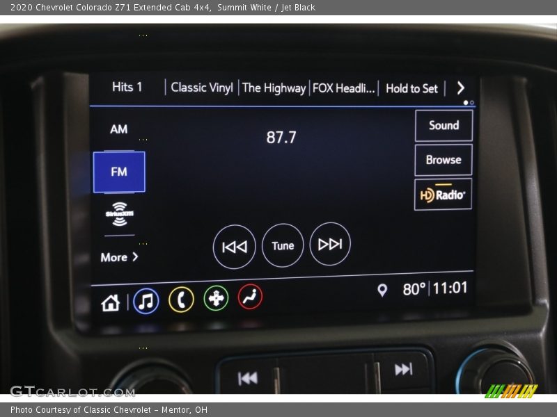 Summit White / Jet Black 2020 Chevrolet Colorado Z71 Extended Cab 4x4