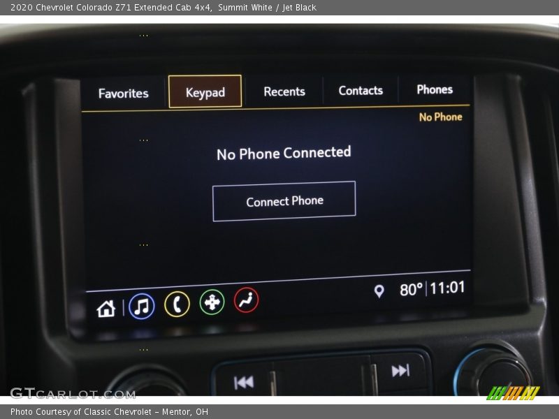 Summit White / Jet Black 2020 Chevrolet Colorado Z71 Extended Cab 4x4