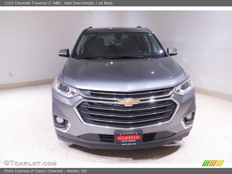 Satin Steel Metallic / Jet Black 2020 Chevrolet Traverse LT AWD