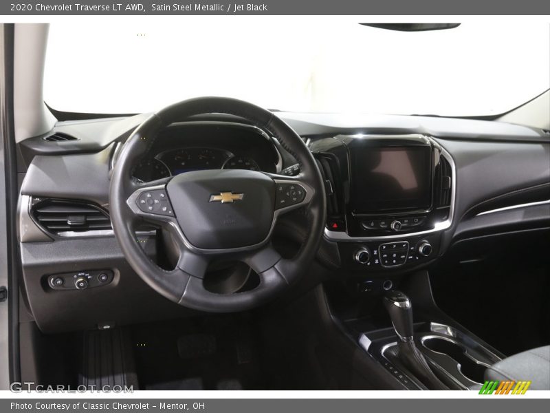 Satin Steel Metallic / Jet Black 2020 Chevrolet Traverse LT AWD
