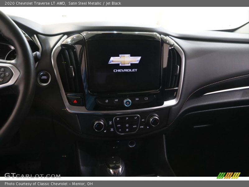 Satin Steel Metallic / Jet Black 2020 Chevrolet Traverse LT AWD