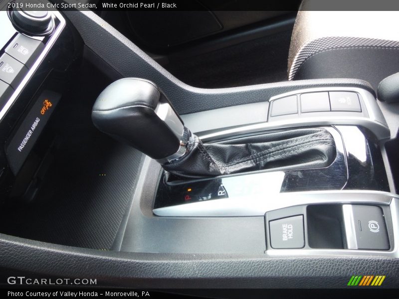 White Orchid Pearl / Black 2019 Honda Civic Sport Sedan