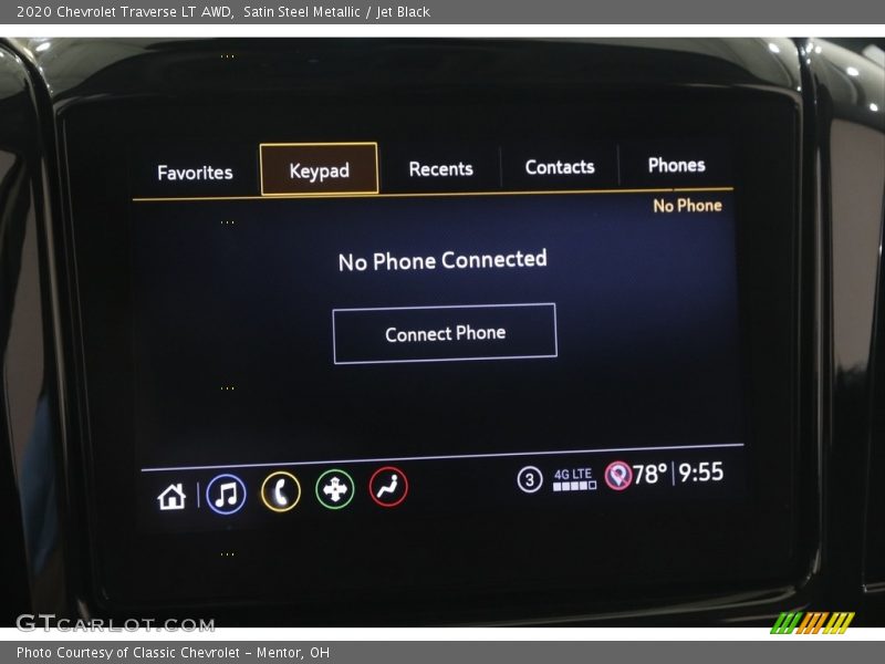 Satin Steel Metallic / Jet Black 2020 Chevrolet Traverse LT AWD