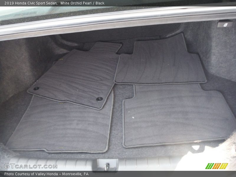 White Orchid Pearl / Black 2019 Honda Civic Sport Sedan