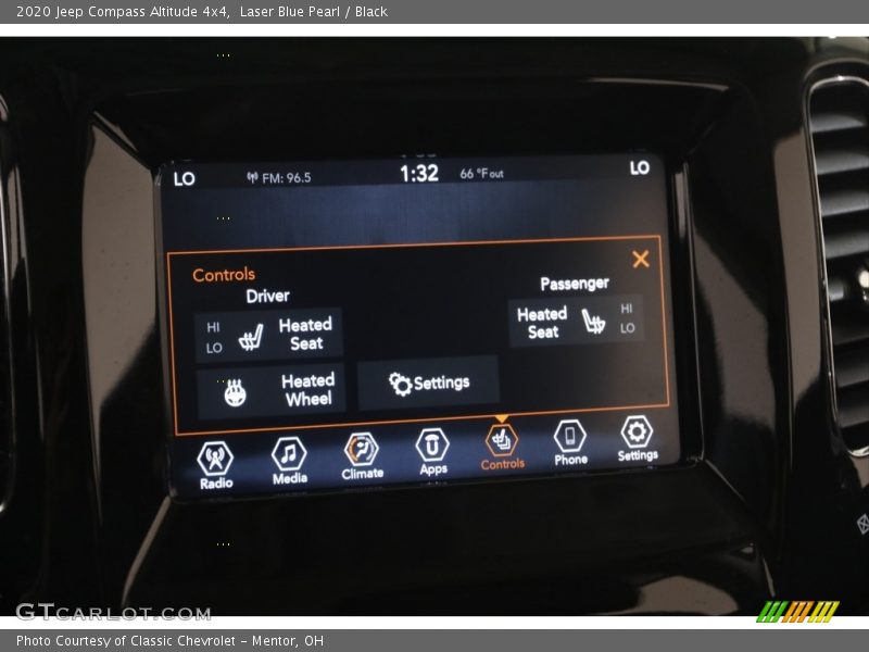 Laser Blue Pearl / Black 2020 Jeep Compass Altitude 4x4