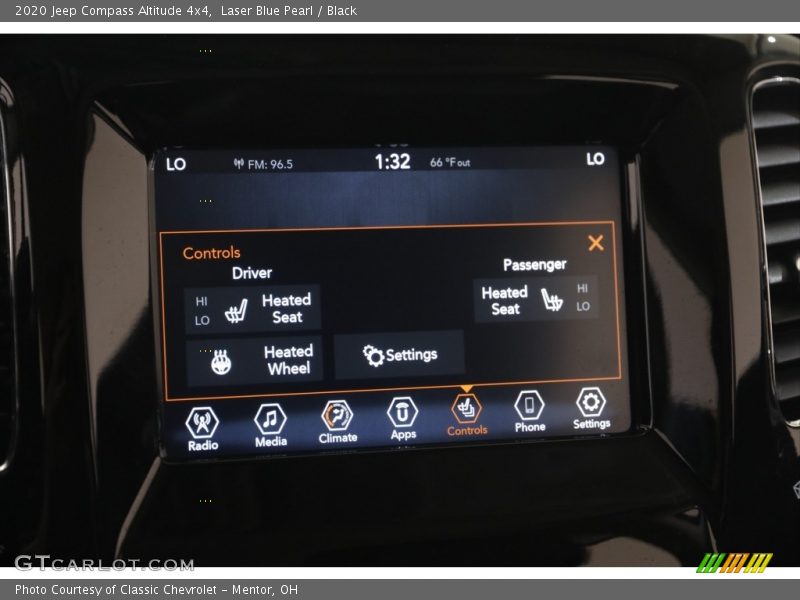Laser Blue Pearl / Black 2020 Jeep Compass Altitude 4x4
