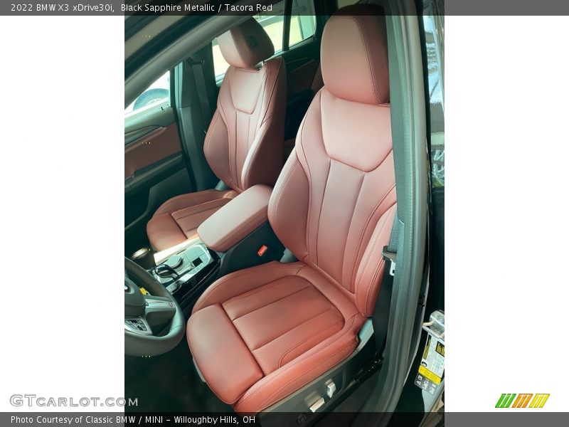 Front Seat of 2022 X3 xDrive30i