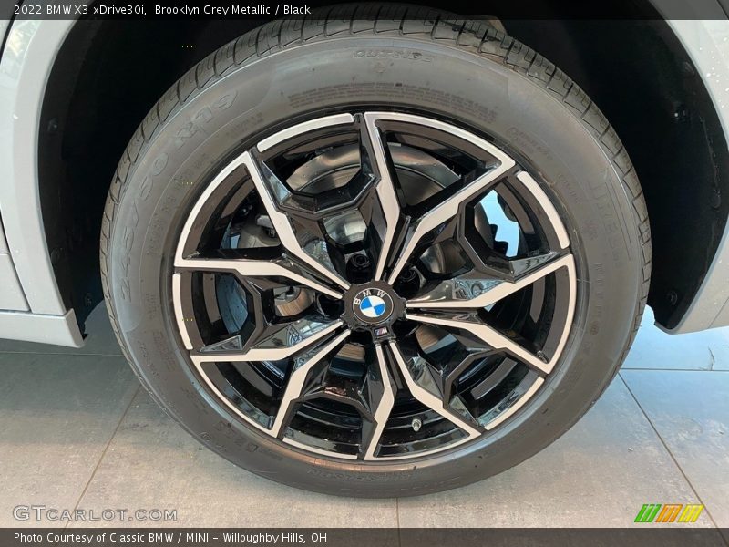 Brooklyn Grey Metallic / Black 2022 BMW X3 xDrive30i