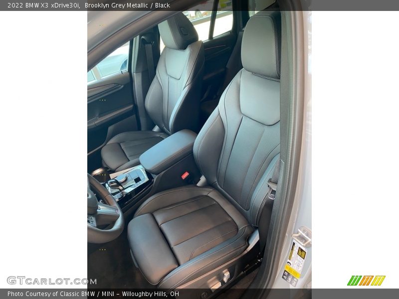 Brooklyn Grey Metallic / Black 2022 BMW X3 xDrive30i