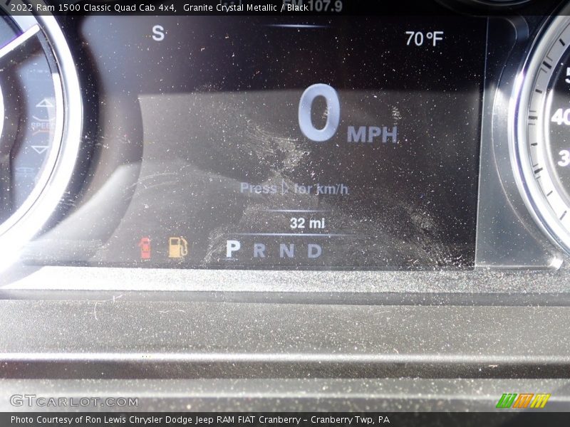 Granite Crystal Metallic / Black 2022 Ram 1500 Classic Quad Cab 4x4