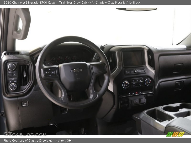 Shadow Gray Metallic / Jet Black 2020 Chevrolet Silverado 1500 Custom Trail Boss Crew Cab 4x4