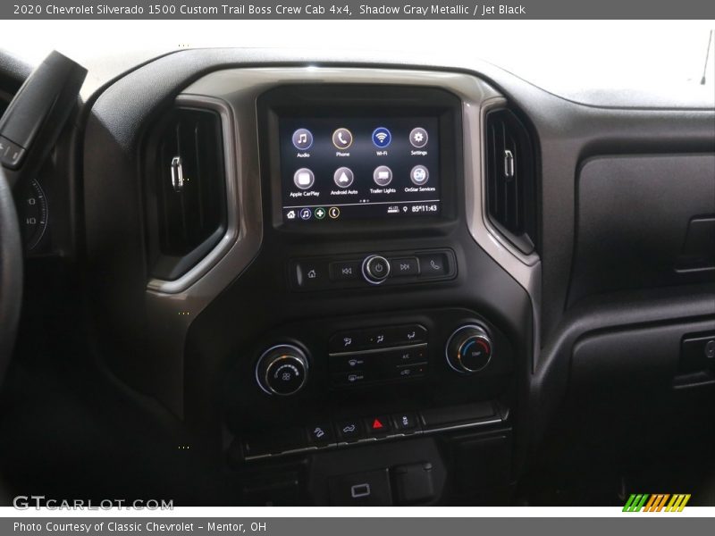 Shadow Gray Metallic / Jet Black 2020 Chevrolet Silverado 1500 Custom Trail Boss Crew Cab 4x4
