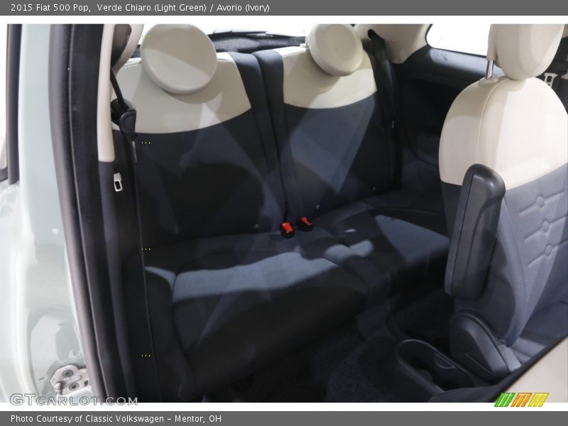 Verde Chiaro (Light Green) / Avorio (Ivory) 2015 Fiat 500 Pop