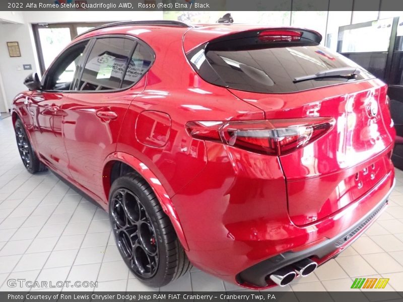 Rosso (Red) Etna / Black 2022 Alfa Romeo Stelvio Quadrifoglio AWD