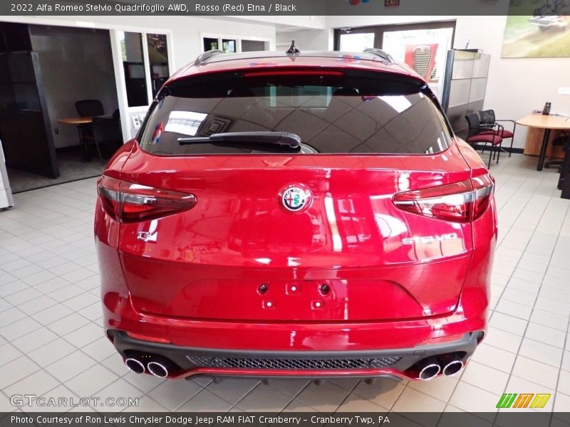 Rosso (Red) Etna / Black 2022 Alfa Romeo Stelvio Quadrifoglio AWD