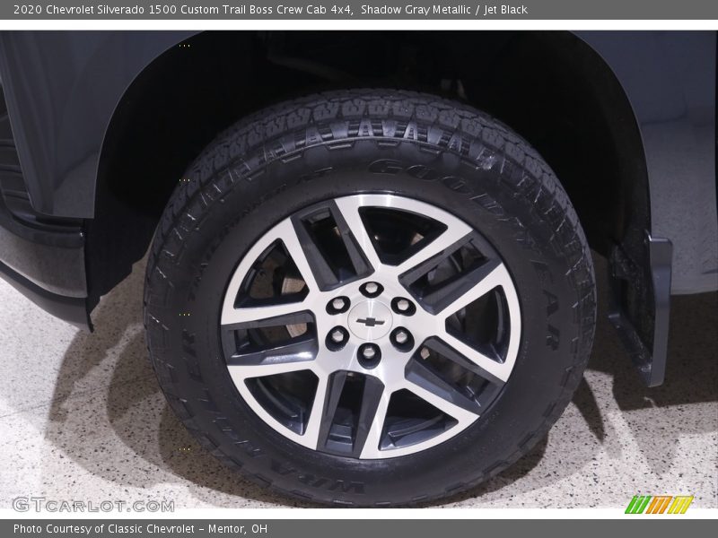 Shadow Gray Metallic / Jet Black 2020 Chevrolet Silverado 1500 Custom Trail Boss Crew Cab 4x4