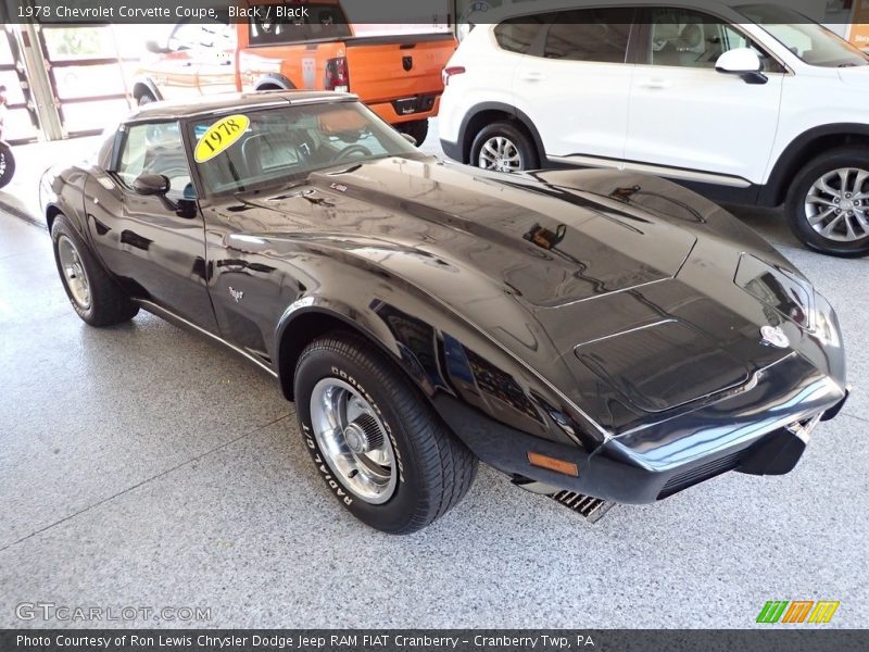 Black / Black 1978 Chevrolet Corvette Coupe