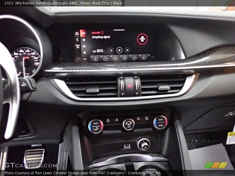 Controls of 2022 Stelvio Quadrifoglio AWD