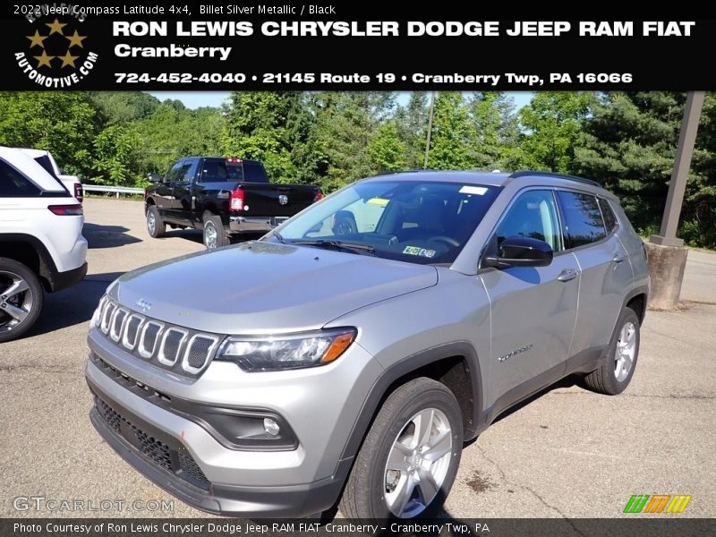Billet Silver Metallic / Black 2022 Jeep Compass Latitude 4x4