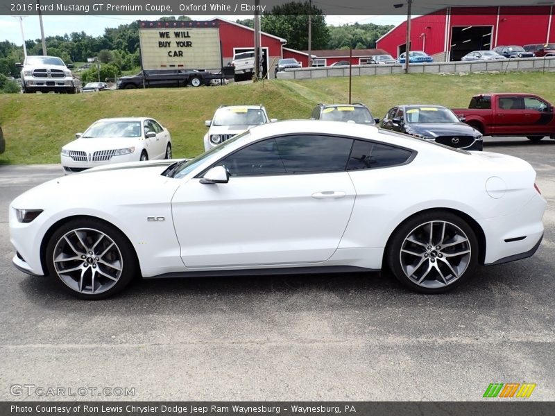 Oxford White / Ebony 2016 Ford Mustang GT Premium Coupe