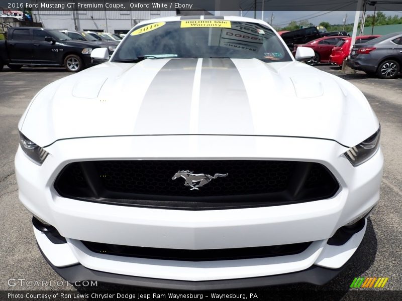 Oxford White / Ebony 2016 Ford Mustang GT Premium Coupe
